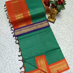 Checked Kalyani Cotton Sarees 001