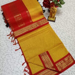 Checked Kalyani Cotton Sarees 002