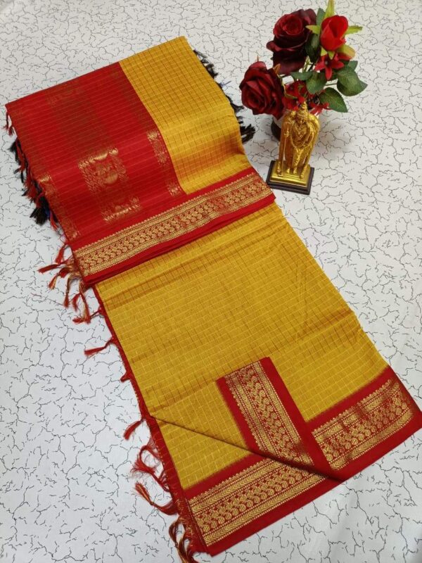 Checked Kalyani Cotton Sarees 002