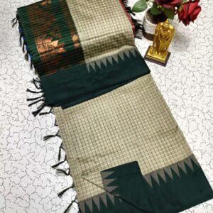 Checked Kalyani Cotton Sarees 003