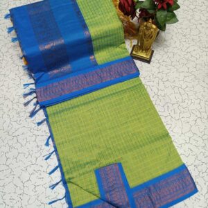 Checked Kalyani Cotton Sarees 004