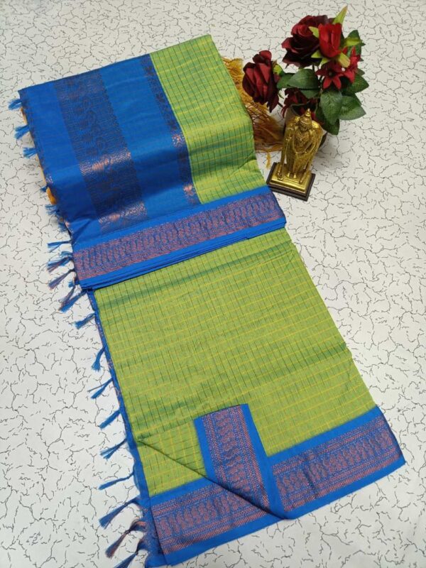 Checked Kalyani Cotton Sarees 004