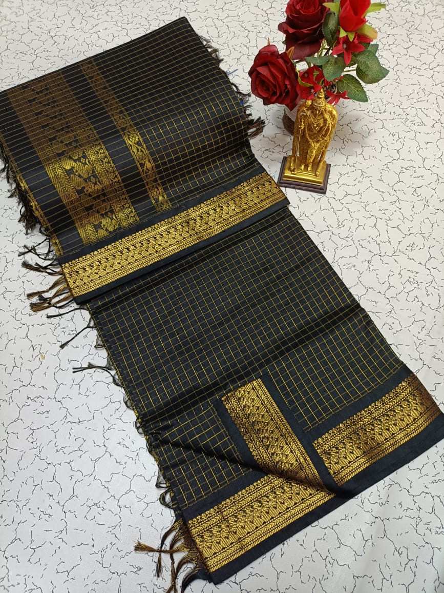 Checked Kalyani Cotton Sarees 007