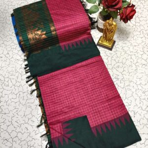 Checked Kalyani Cotton Sarees 008