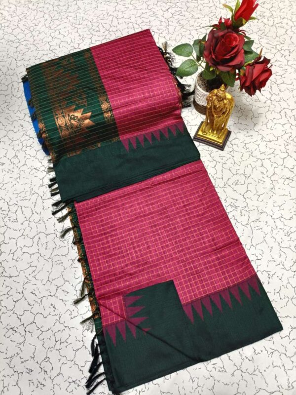 Checked Kalyani Cotton Sarees 008