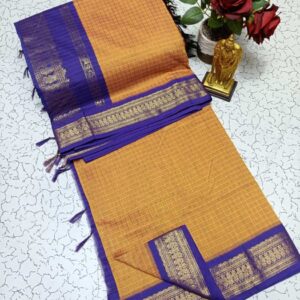 Checked Kalyani Cotton Sarees 009