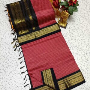 Checked Kalyani Cotton Sarees 010