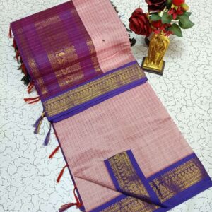 Checked Kalyani Cotton Sarees 015