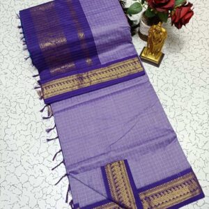 Checked Kalyani Cotton Sarees 016
