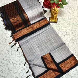 Checked Kalyani Cotton Sarees 017