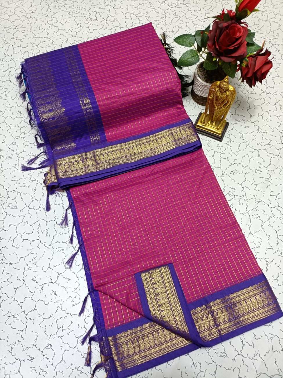 Checked Kalyani Cotton Sarees 021