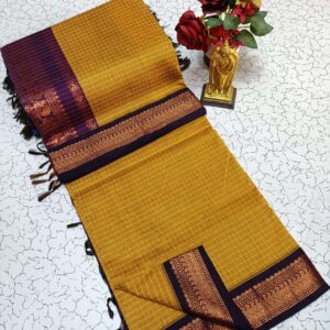 Checked Kalyani Cotton Sarees 022