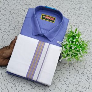 Cotton Shirt & Dhothi 002