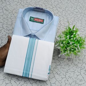 Cotton Shirt & Dhothi 004
