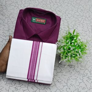 Cotton Shirt & Dhothi 006