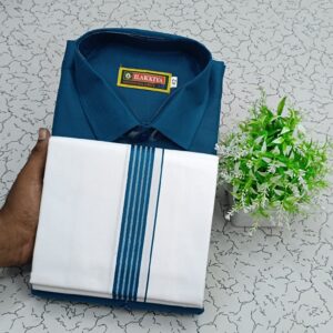 Cotton Shirt & Dhothi 012