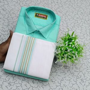 Cotton Shirt & Dhothi 026