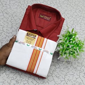 Cotton Shirt & Dhothi 029