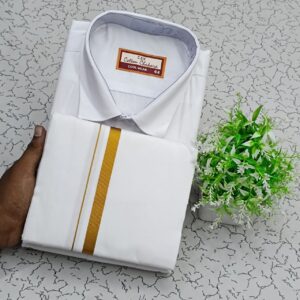 Cotton Shirt & Dhothi 032