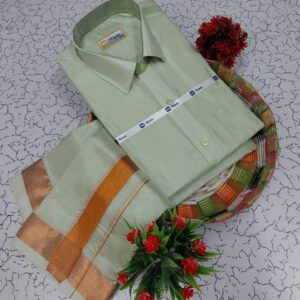 Silk Shirt & Dhothi 003
