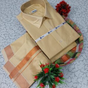 Silk Shirt & Dhothi 007