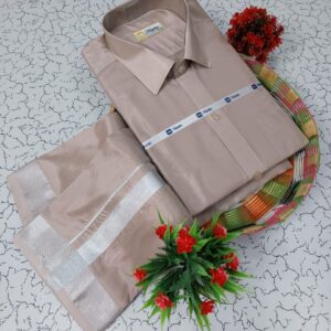 Silk Shirt & Dhothi 008