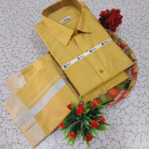 Silk Shirt & Dhothi 010