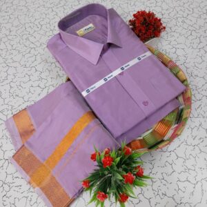 Silk Shirt & Dhothi 014