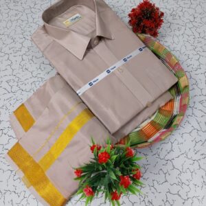 Silk Shirt & Dhothi 018