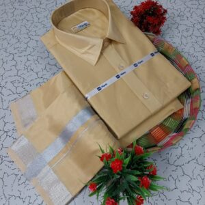 Silk Shirt & Dhothi 025