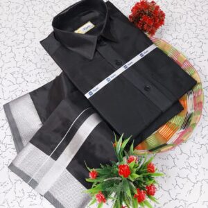 Silk Shirt & Dhothi 031