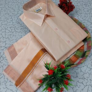 Silk Shirt & Dhothi 043