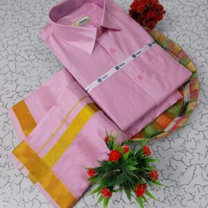 Silk Shirt & Dhothi 045