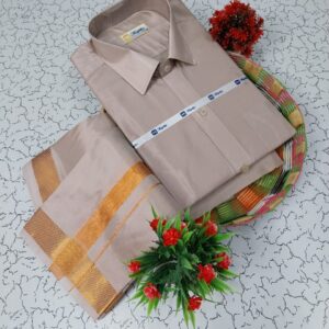 Silk Shirt & Dhothi 048