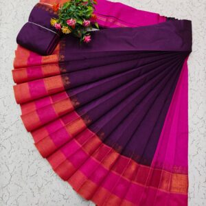 Korvai Border Silk Cotton Saree 006
