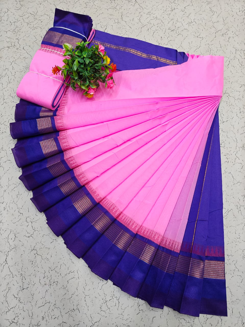 Korvai Border Silk Cotton Saree 007