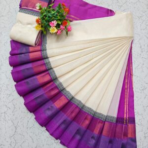 Korvai Border Silk Cotton Saree 010