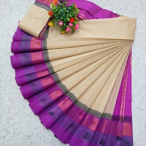 Korvai Border Silk Cotton Saree 012