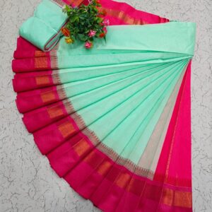 Korvai Border Silk Cotton Saree 022