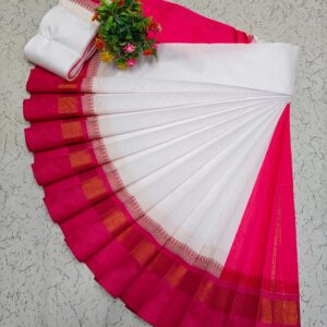 Korvai Border Silk Cotton Saree 033