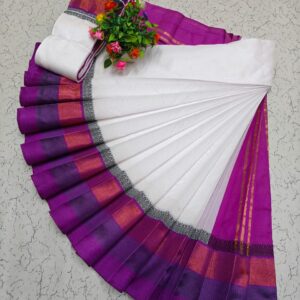 Korvai Border Silk Cotton Saree 035