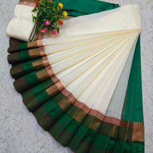 Korvai Border Silk Cotton Saree 036