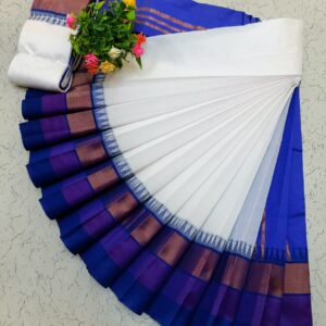 Korvai Border Silk Cotton Saree 037