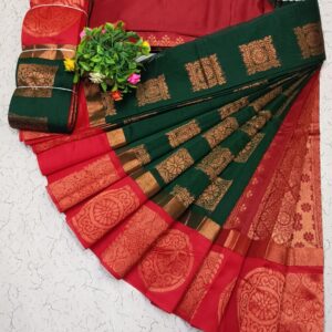 Kotanji Border Silk Cotton Saree 001