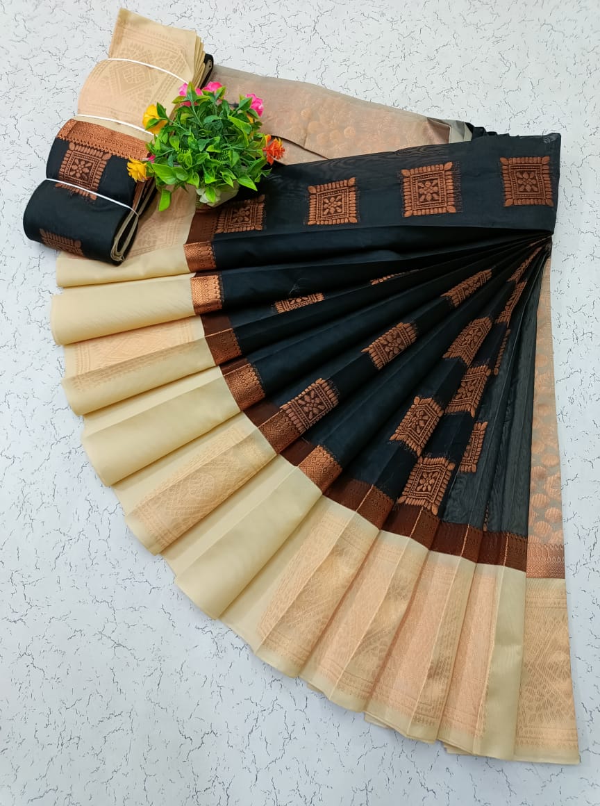 Kotanji Border Silk Cotton Saree 002