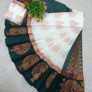 Kotanji Border Silk Cotton Saree 005