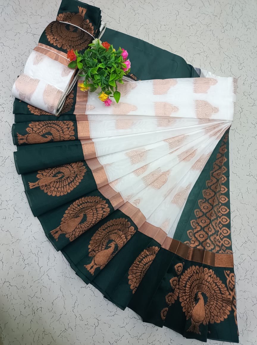 Kotanji Border Silk Cotton Saree 005