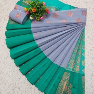 Kotanji Border Silk Cotton Saree 006
