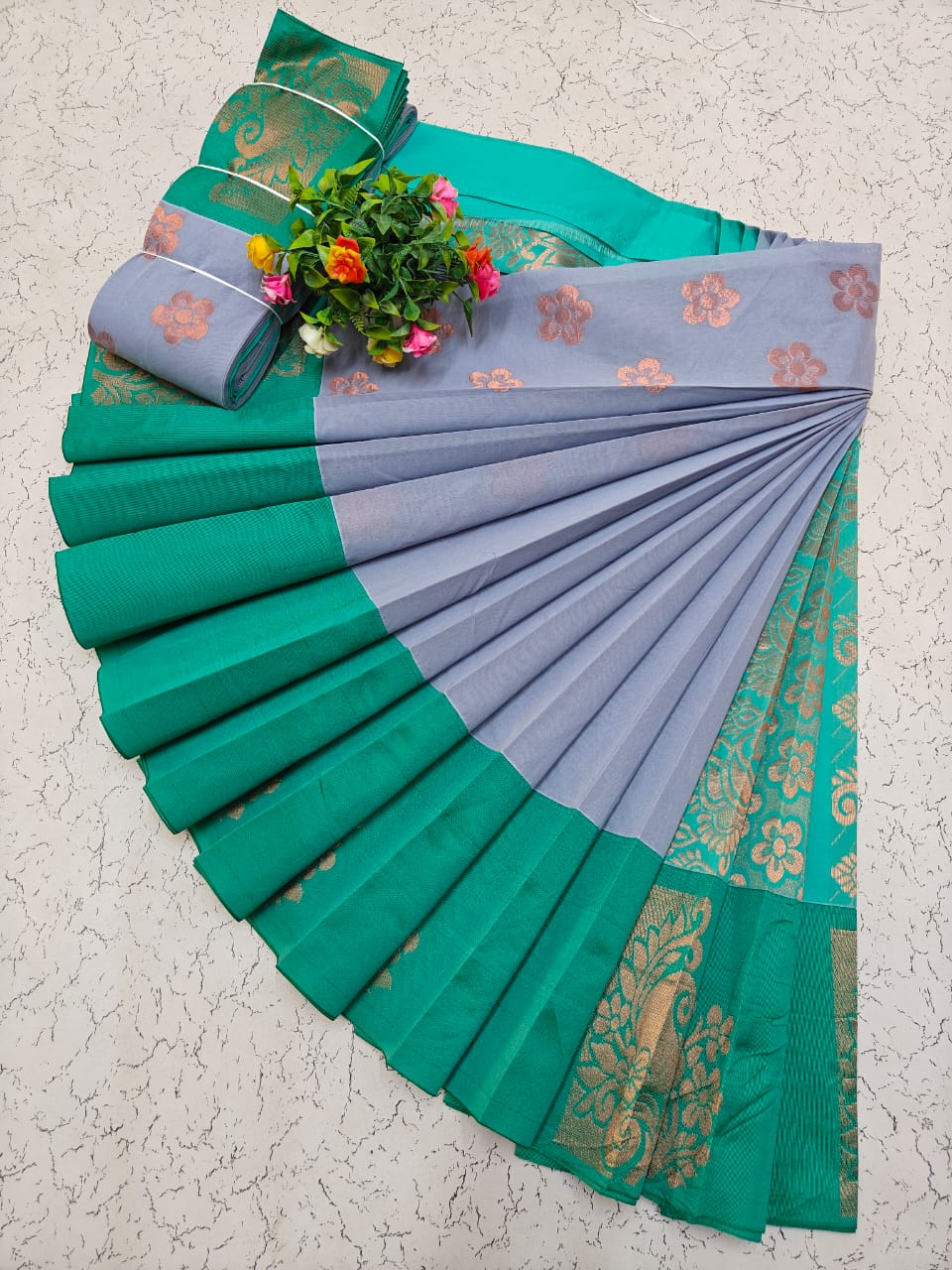 Kotanji Border Silk Cotton Saree 006