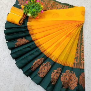 Kotanji Border Silk Cotton Saree 010